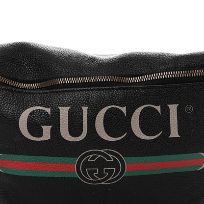 Gucci Grained Calfskin Small Logo Belt Bag Black 8 of 10