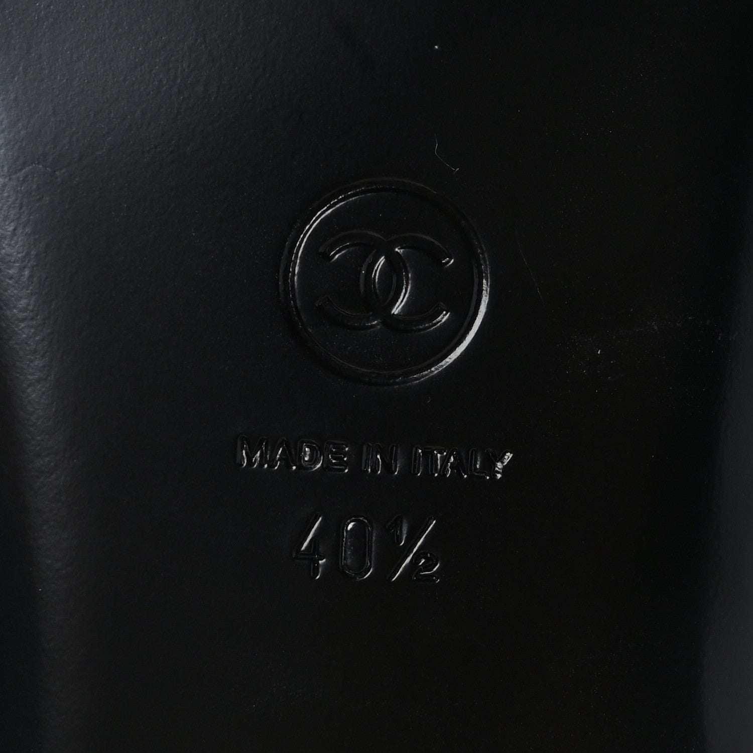 Chanel Shiny Goatskin Quilted CC Mules Sandals 40.5 Black 8 of 8