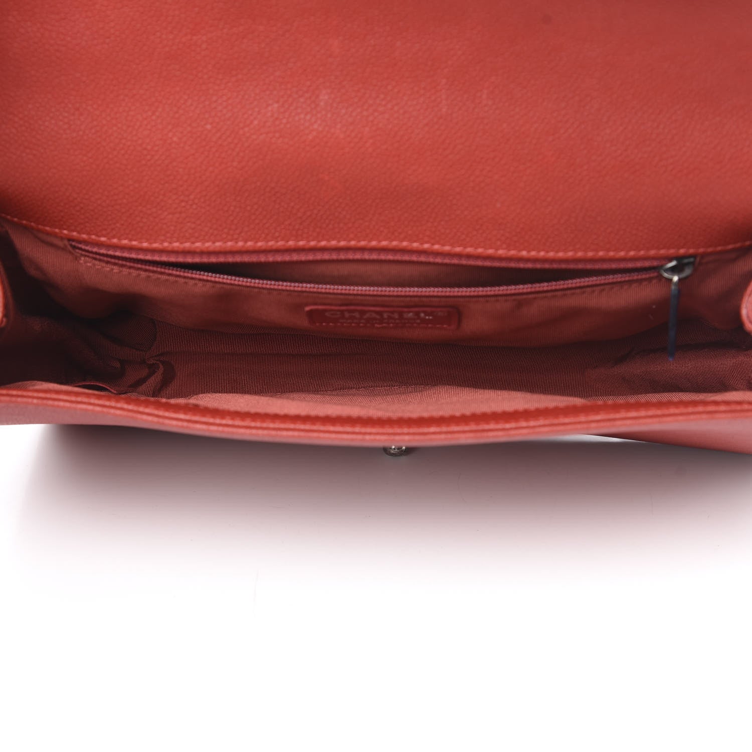 Chanel Caviar Quilted New Medium Boy Flap Dark Red 4 of 16
