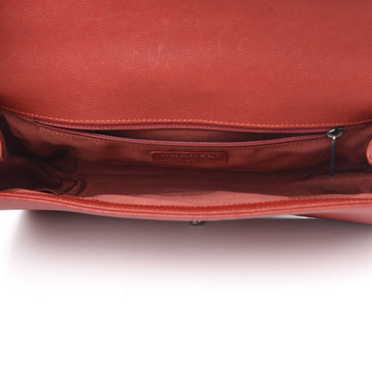 Chanel Caviar Quilted New Medium Boy Flap Dark Red 4 of 16