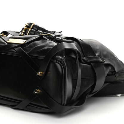 Burberry Soft Lambskin Bridle Calfskin Medium Gosford Hobo Black 12 of 19