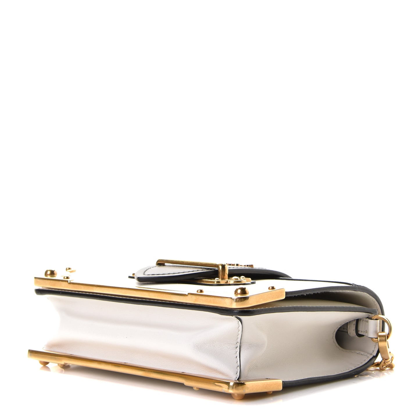 City Calf Saffiano Cahier Bag Talco Black