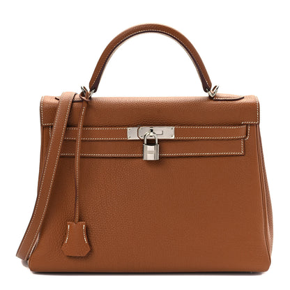 Hermes Togo Kelly Retourne 32 Gold 1 of 9