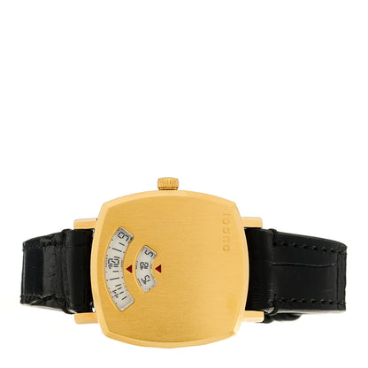 Gucci Stainless Steel Alligator 27mm Grip Quartz Watch Black 2 of 4