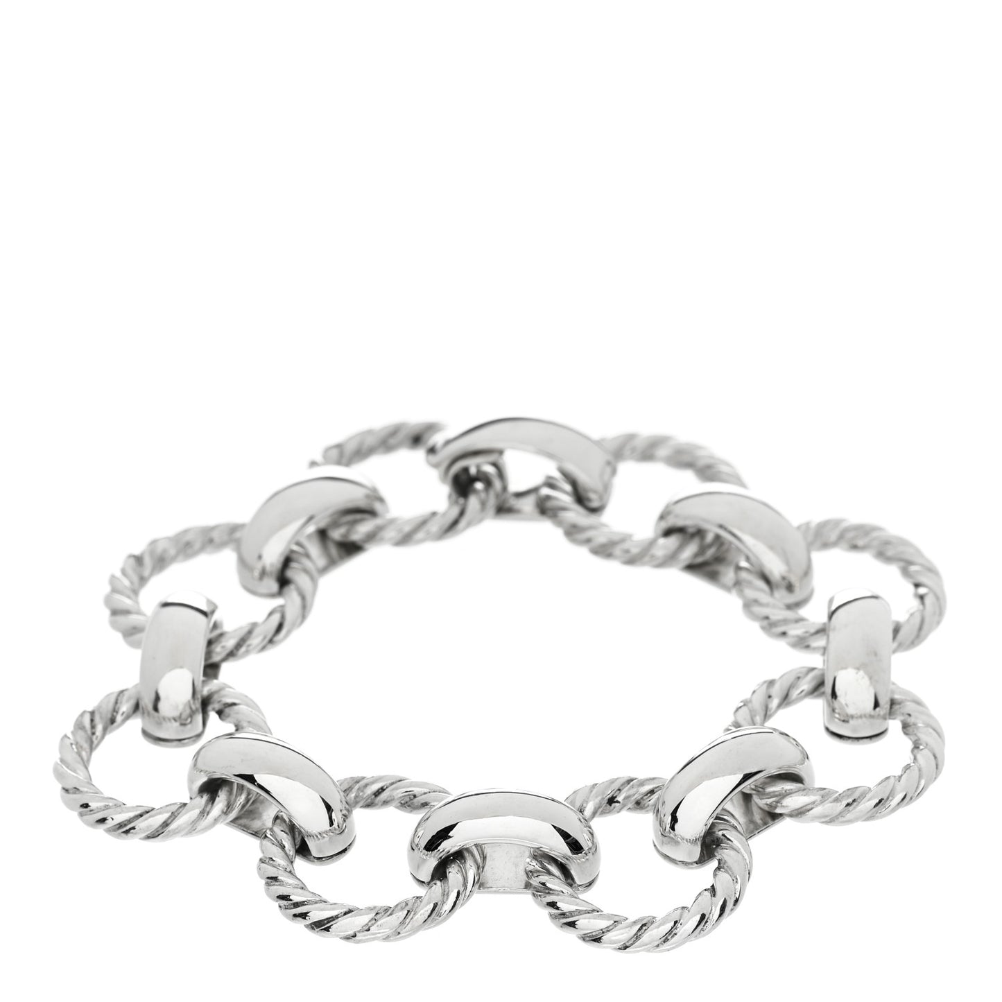 Sterling Silver Circle Link Bracelet