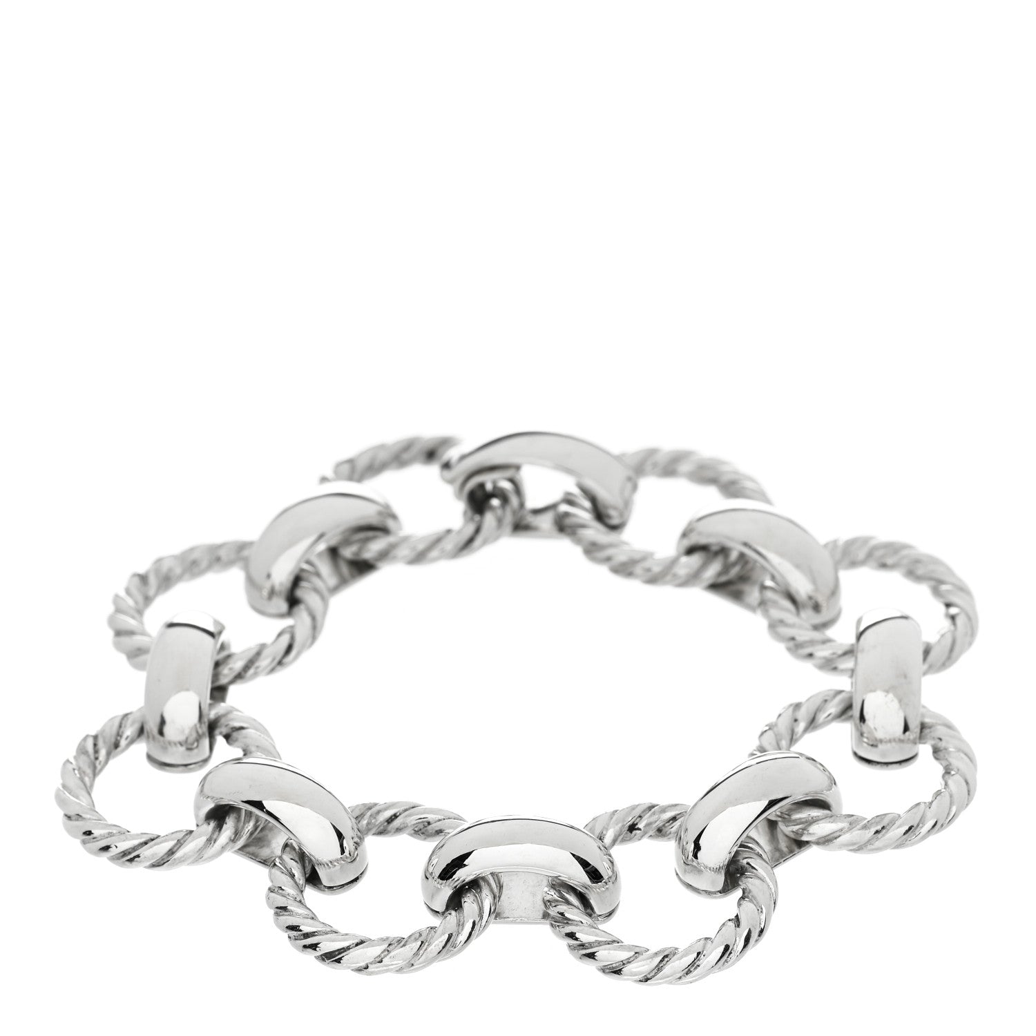 Tiffany Sterling Silver Circle Link Bracelet 1 of 3