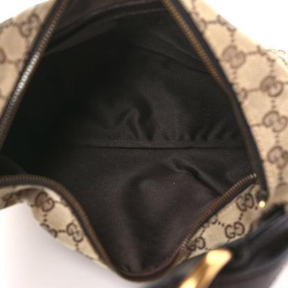 Gucci Monogram Medium Horsebit Chain Hobo Dark Brown 5 of 11