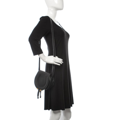 Chloe Calfskin Mini Marcie Round Crossbody Bag Black 2 of 7