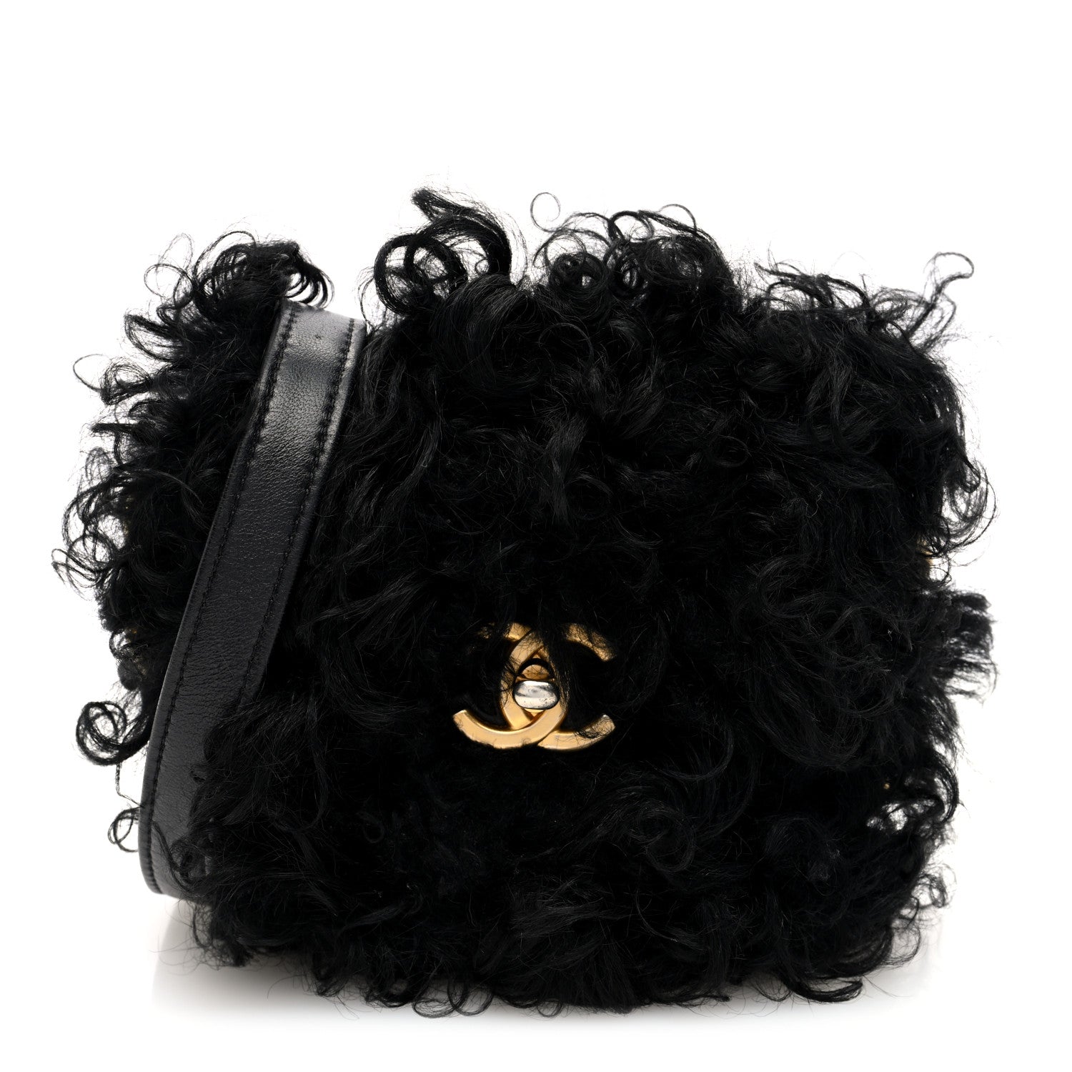 Chanel Fantasy Fur CC Mini Flap Bag Black 1 of 10