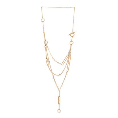 Hermes 18K Rose Gold Diamond Chaine d'Ancre Chaos Necklace 3 of 5