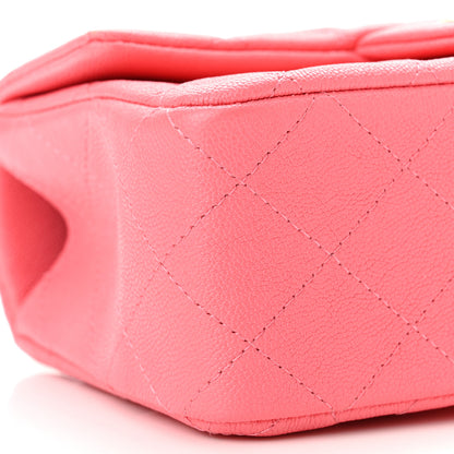 Chanel Caviar Quilted Mini Top Handle Rectangular Flap Pink 9 of 11