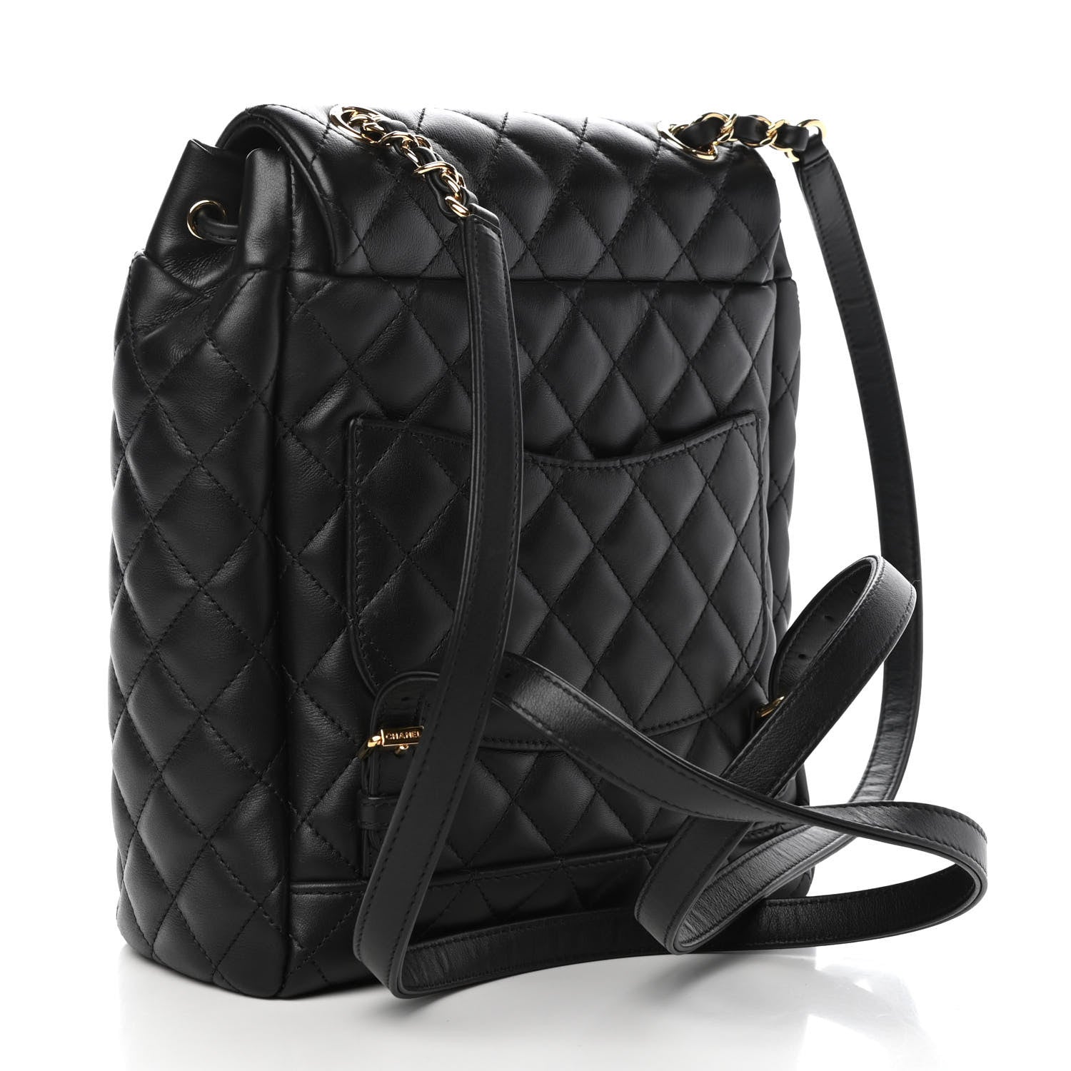 Chanel Lambskin Quilted Small Urban Spirit Backpack Black 3 of 9