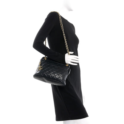 Chanel Lambskin Quilted Shoulder Bag Black 2 of 7