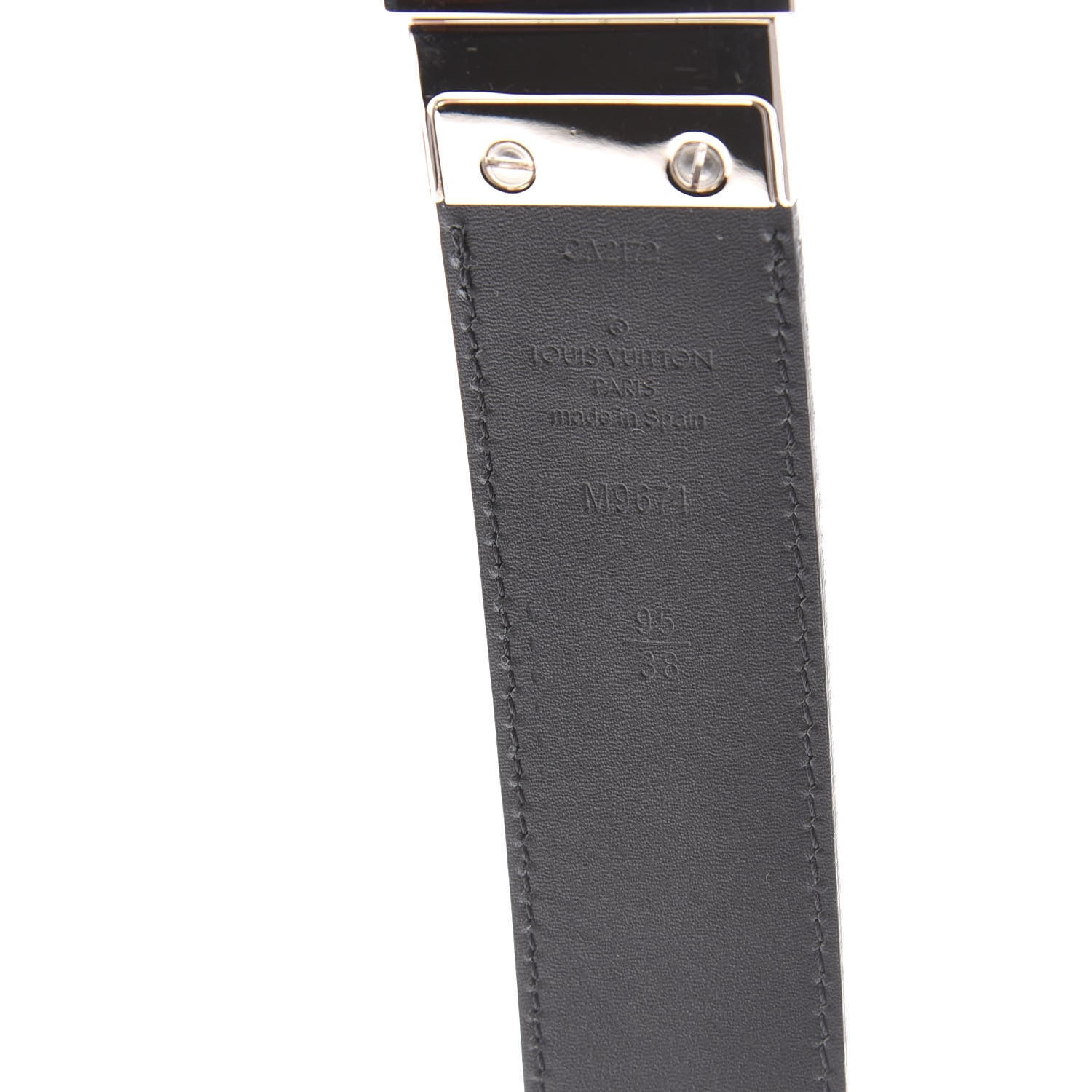 Louis Vuitton Damier Infini Calfskin 40mm Boston Belt 95 38 Black 5 of 6