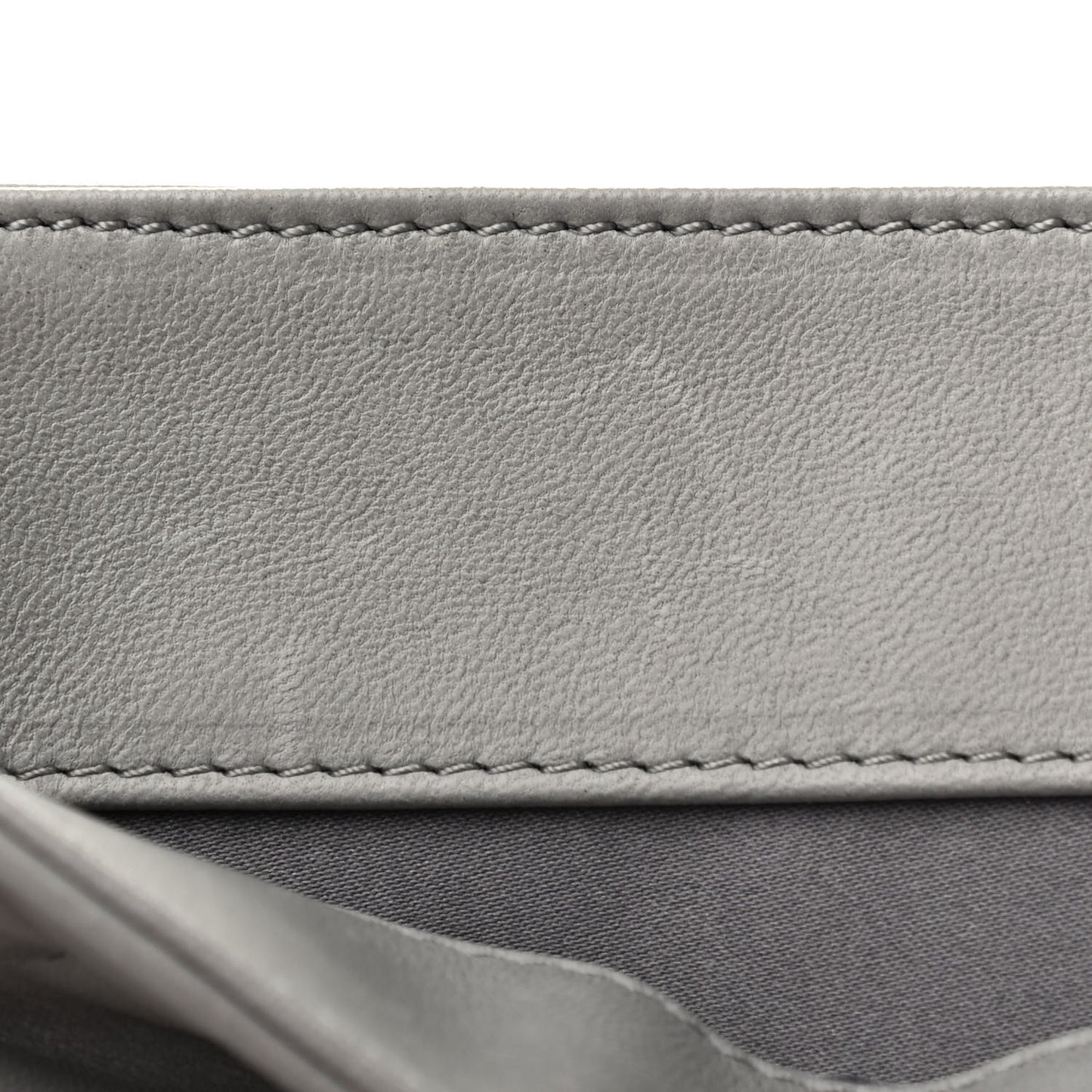 Lambskin Quilted Jumbo Chanel 3 Flap Light Grey