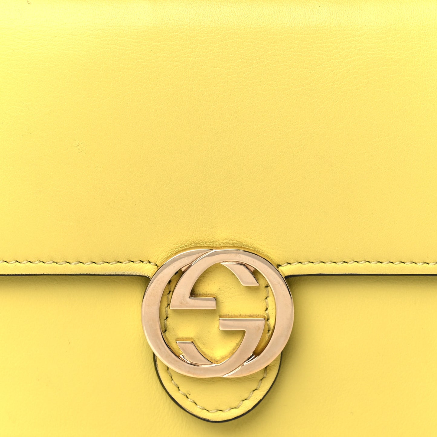 Moon Calfskin Icon Wallet Mimosa Flower