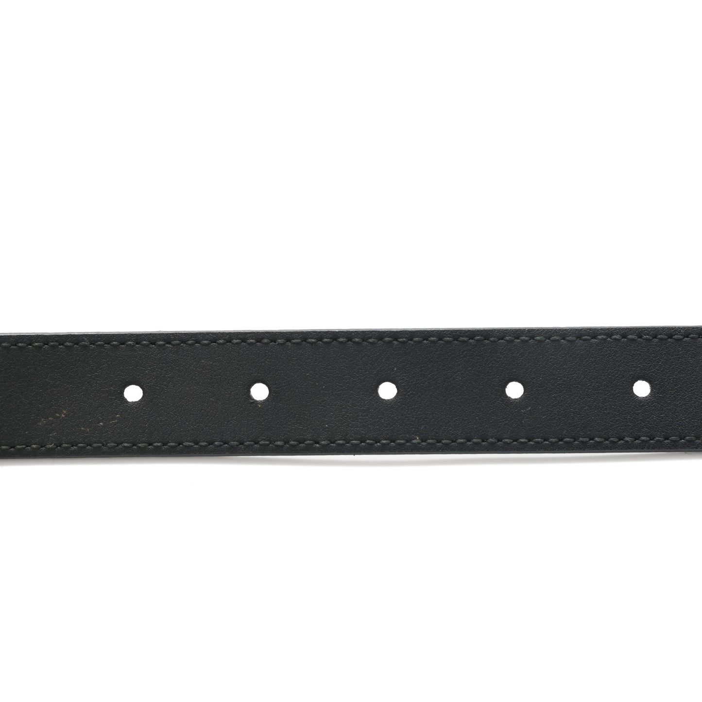 Moon Calfskin Torchon Double G 25mm Belt 75 30 Black