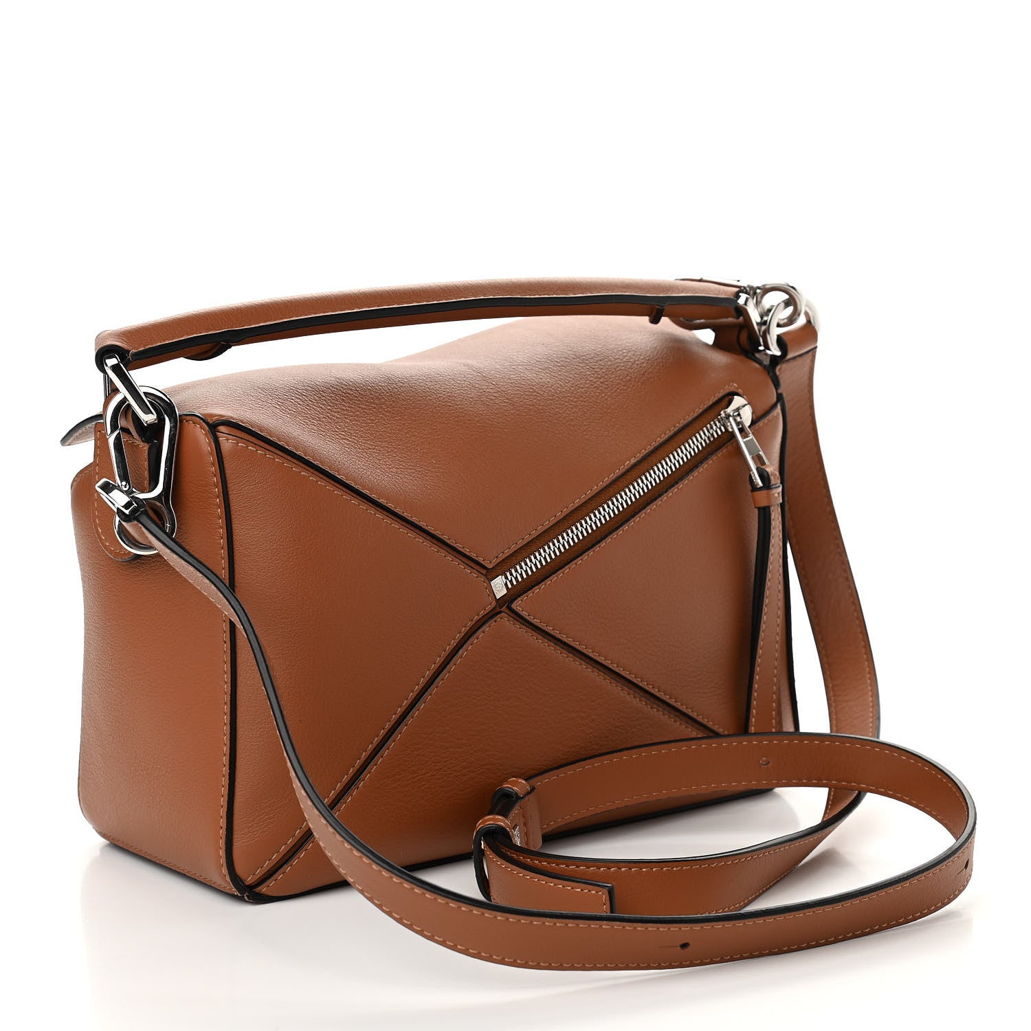 Loewe Calfskin Small Puzzle Bag Tan 3 of 9