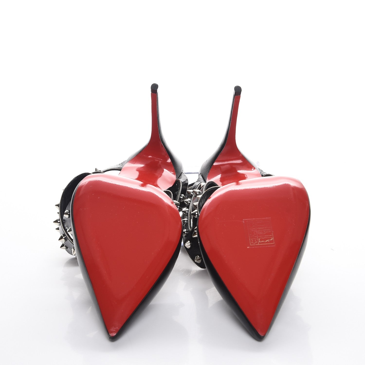 Christian Louboutin Kid Tchicaboum 100 Pumps 41.5 Black Silver 5 of 8