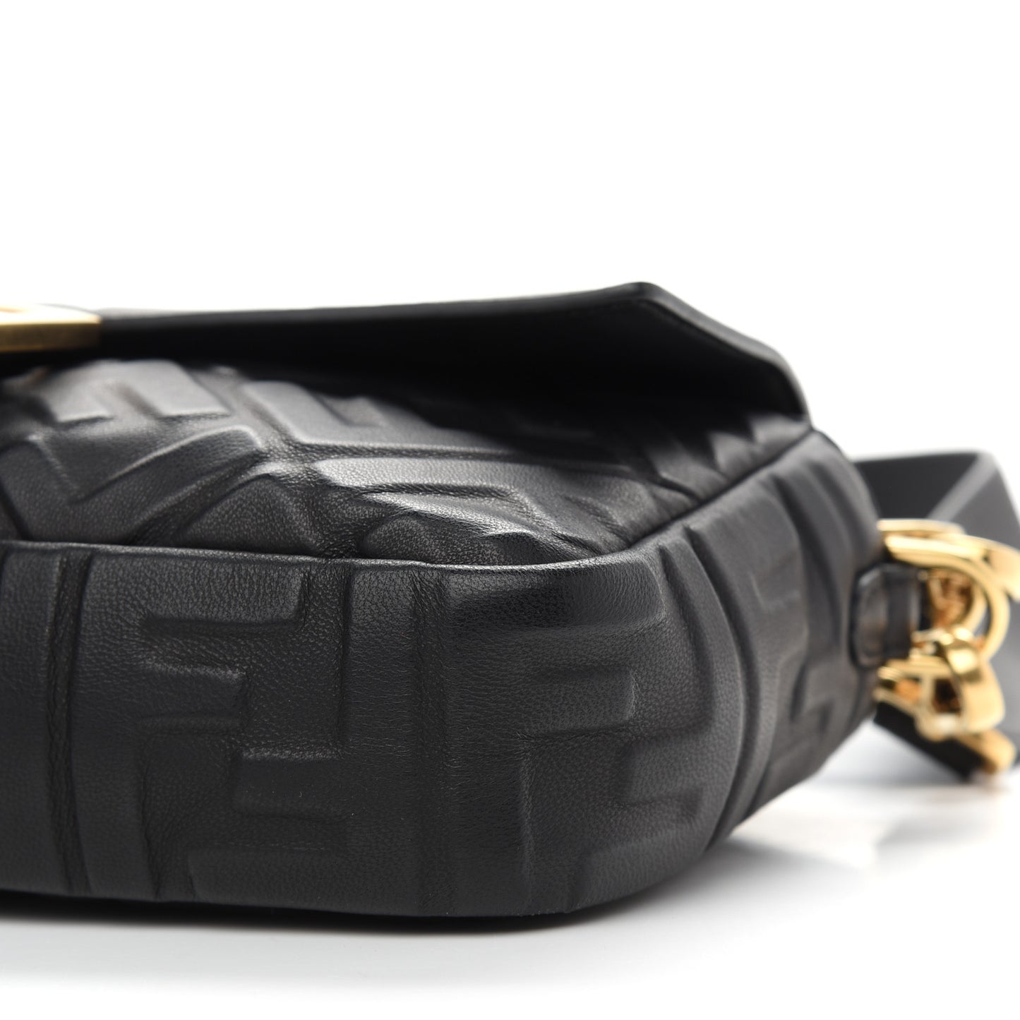 Nappa FF 1974 Embossed Baguette Black
