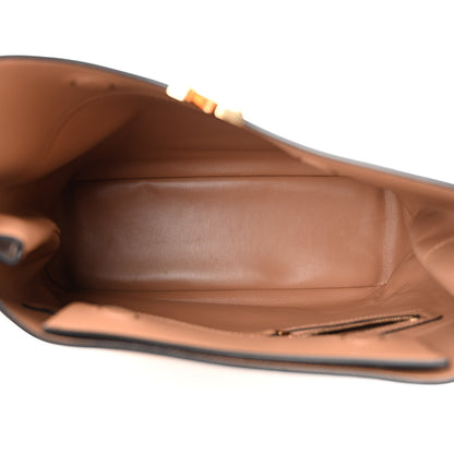 Versace Calfskin Vitello Virtus Hobo Caramel 5 of 10