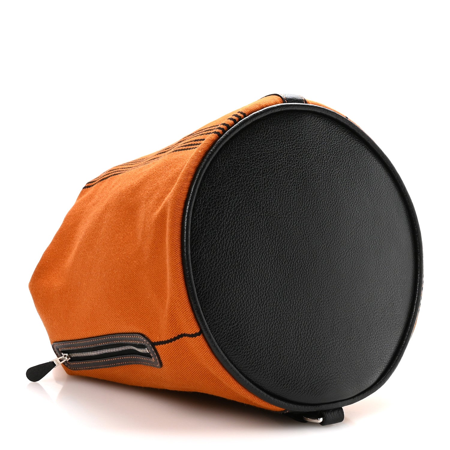 Hermes Toile Buffle Skipper Recif MM Backpack Potamos Orange Black 4 of 9