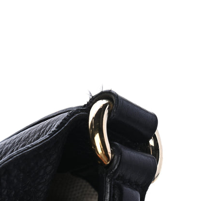 Gucci Pebbled Calfskin Medium Soho Shoulder Bag Black 11 of 11