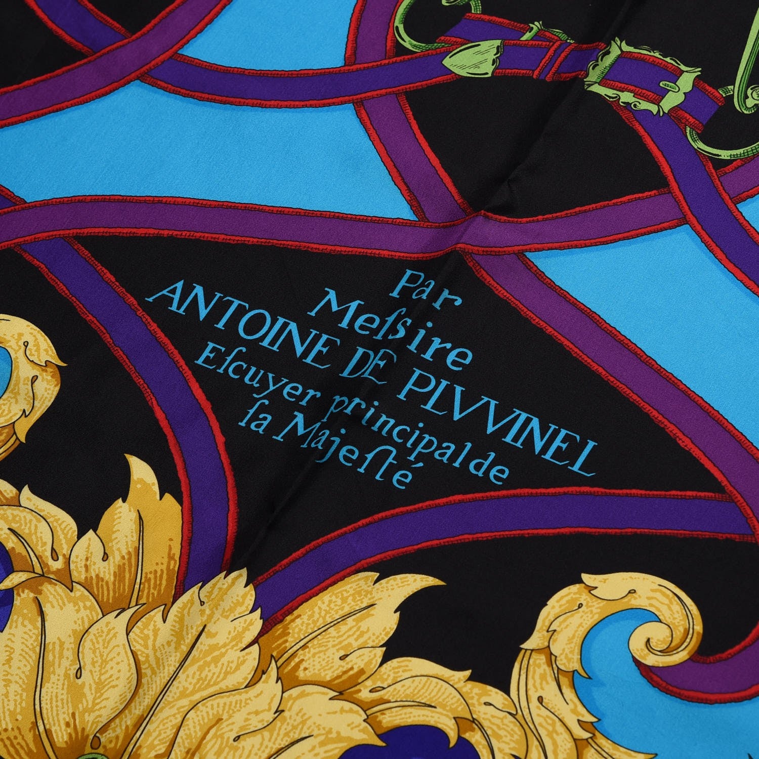 Hermes Silk L'Instruction Du Roy Scarf 140 3 of 8