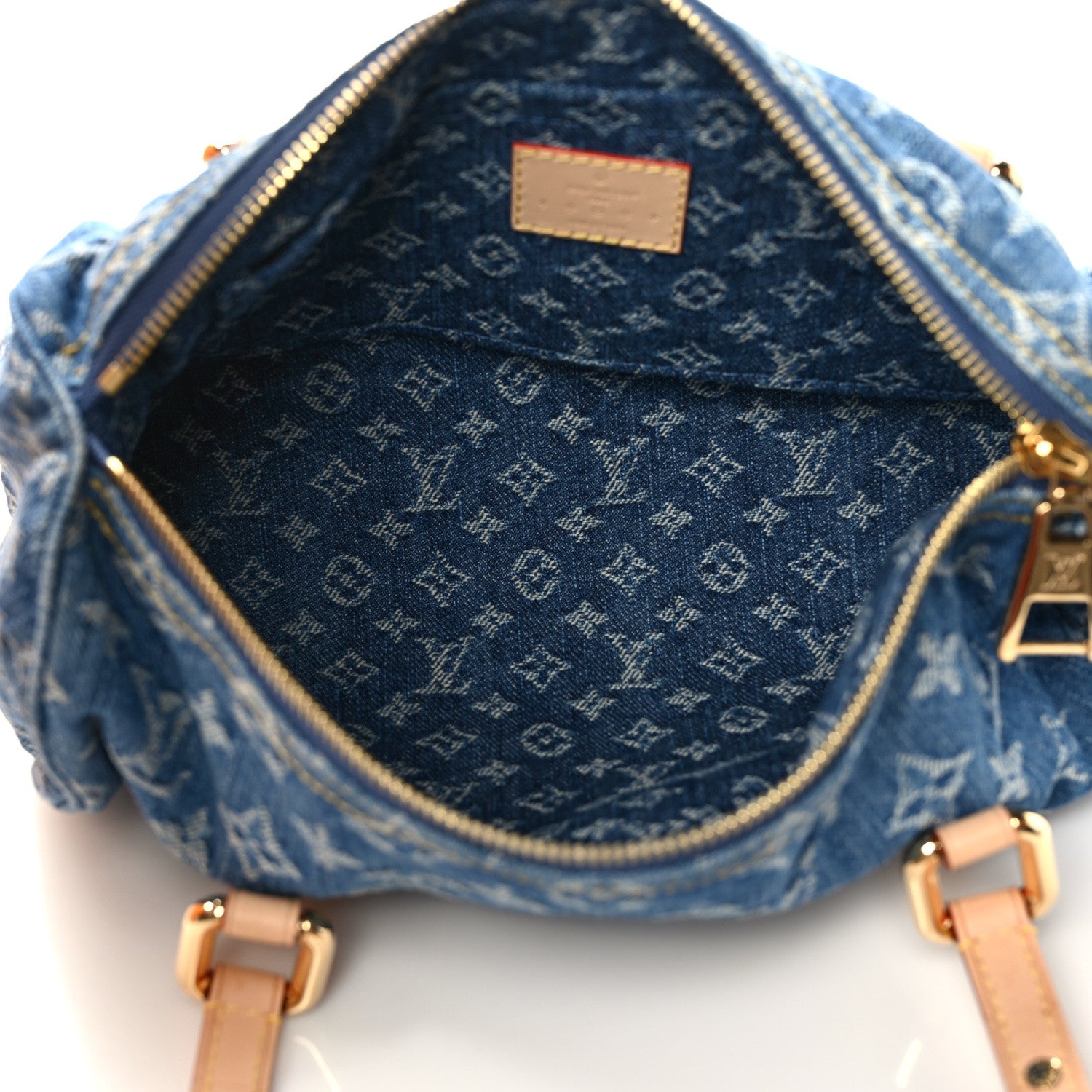 Louis Vuitton Monogram Denim Papillon Denim Blue 6 of 10