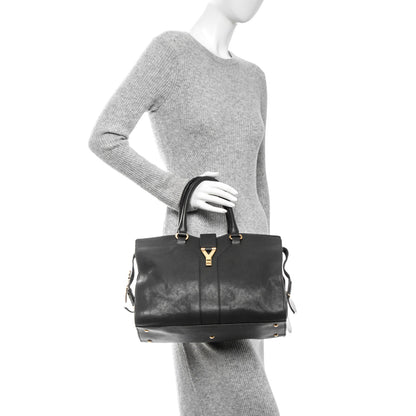 Saint Laurent Sheepskin Medium Cabas ChYc Grey 2 of 7