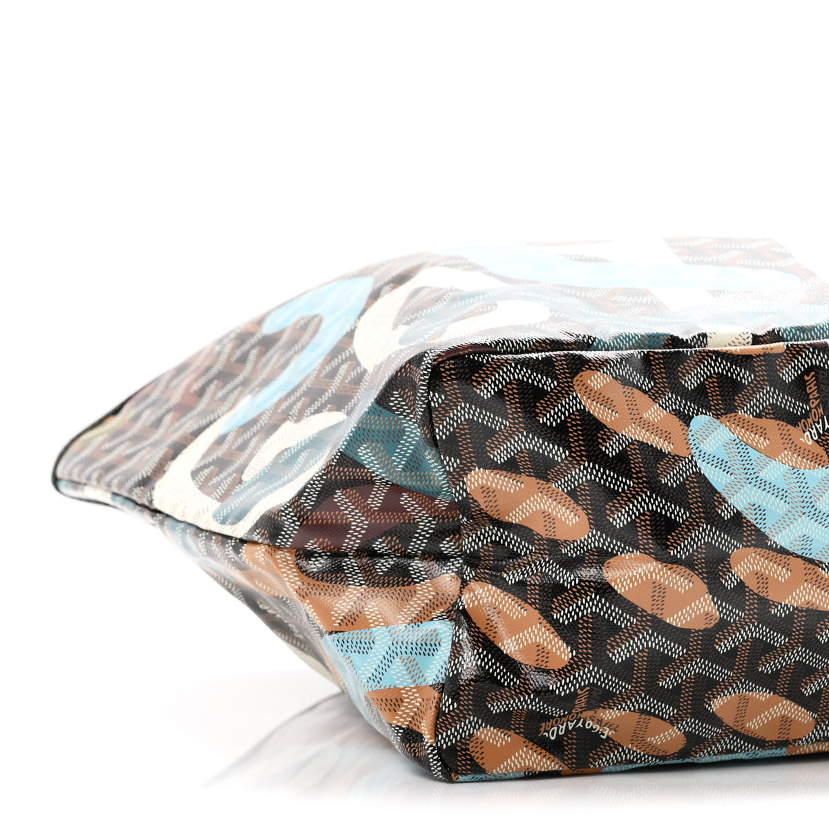 Goyardine Lettres Camouflage Saint Louis PM Black Blue