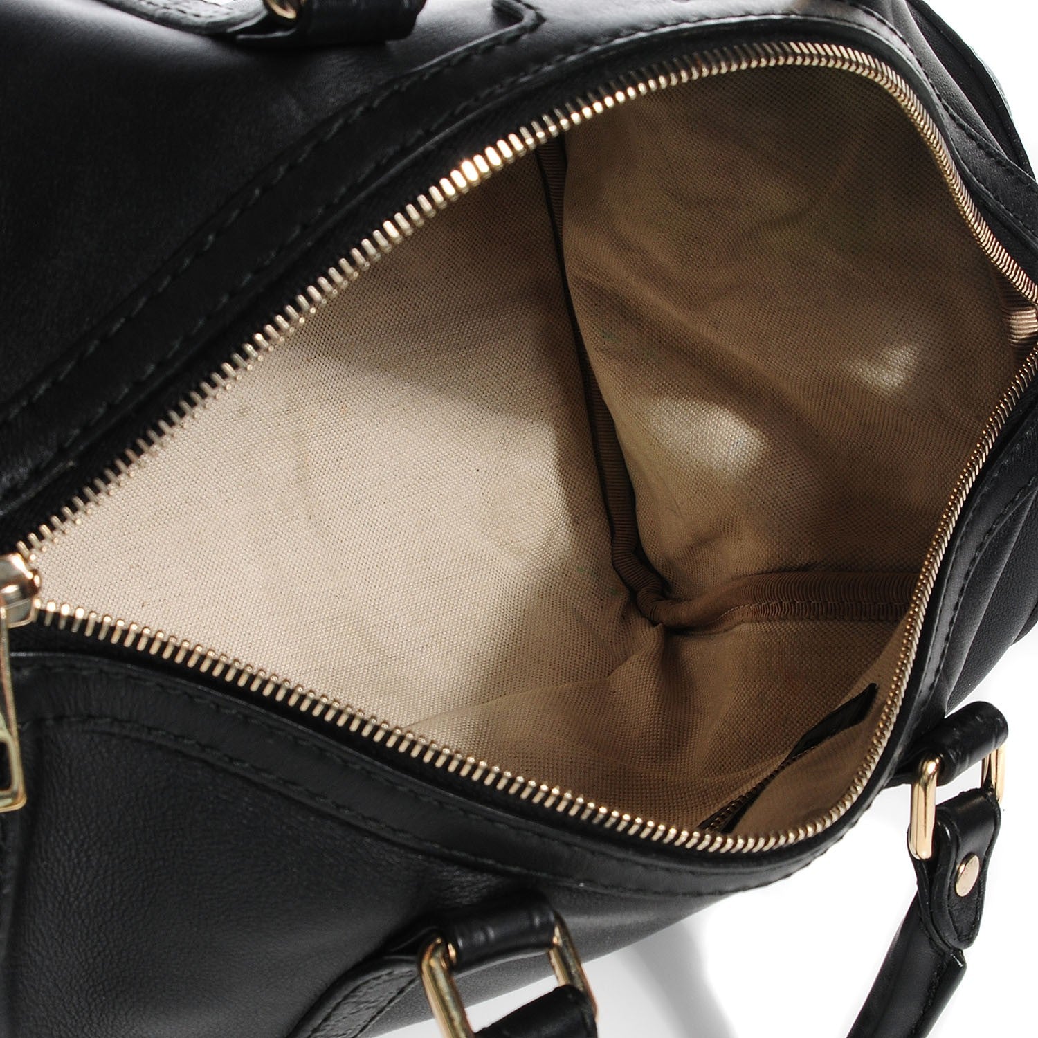Gucci Calfskin Microguccissima Trim Medium Boston Black 5 of 9