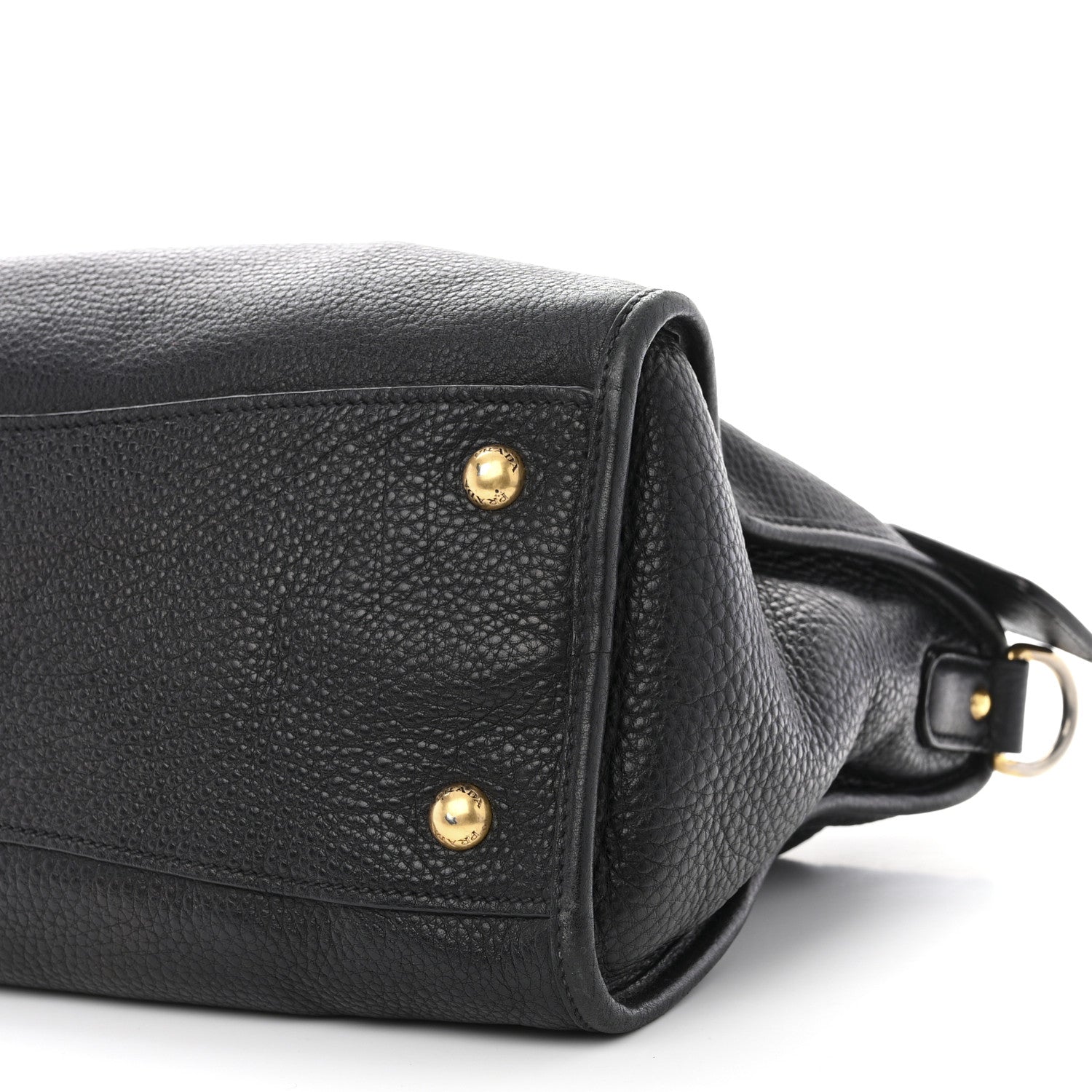 Prada Vitello Daino Shopping Satchel Black 10 of 19