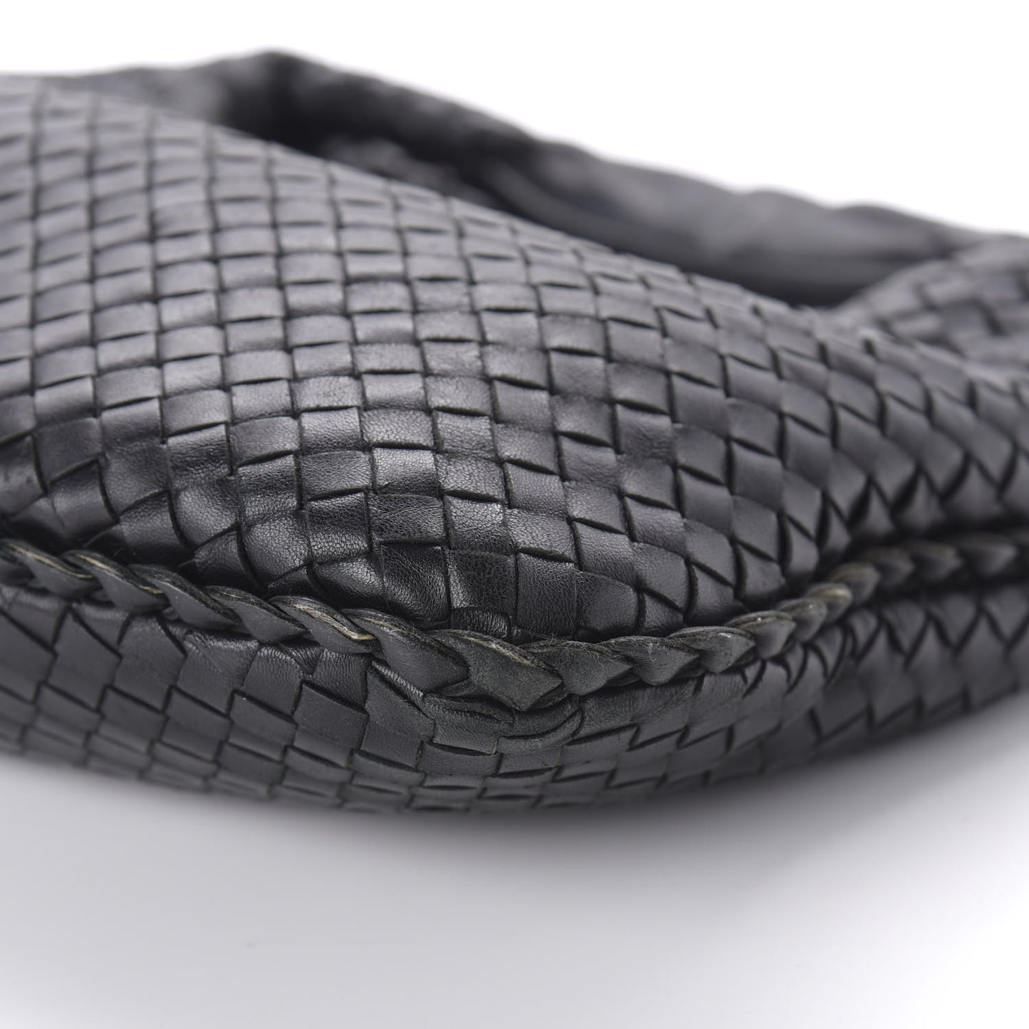 Nappa Intrecciato Large Veneta Hobo Black