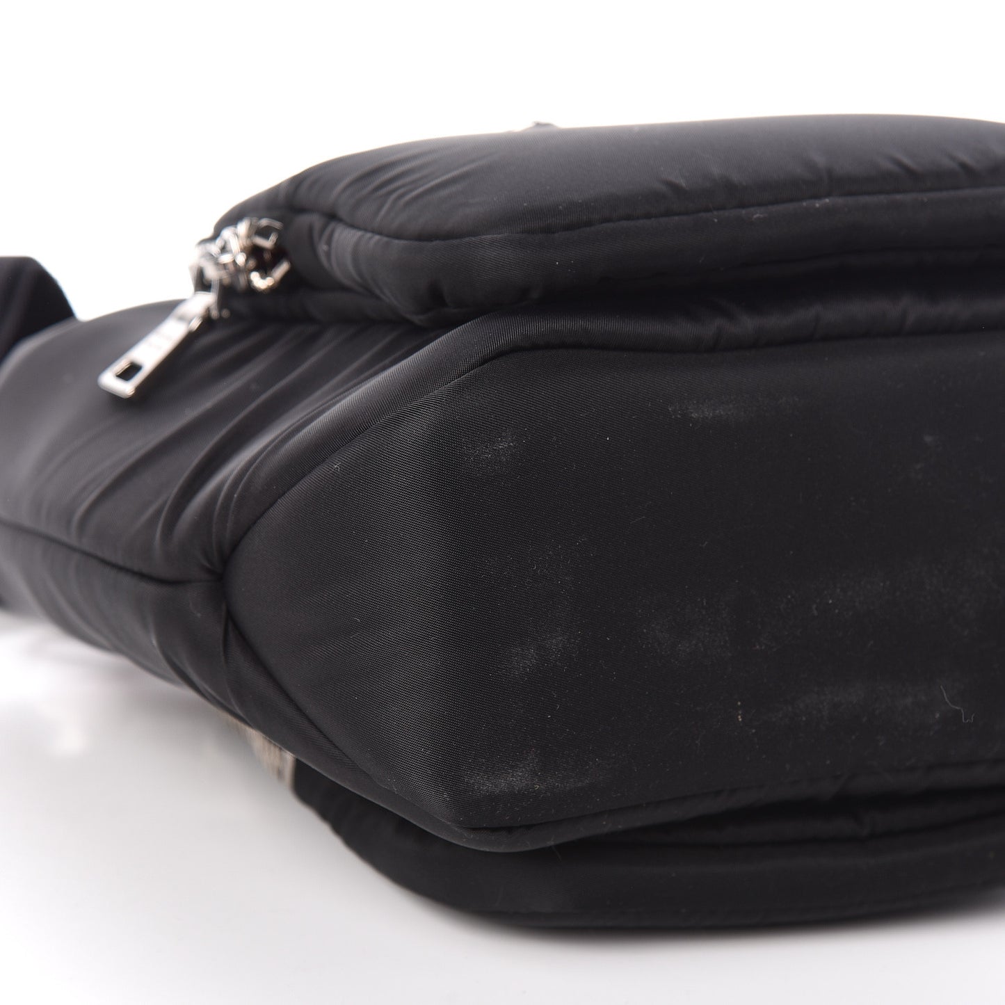 Tessuto Nylon Pocket Small Cargo Tote Black Fuoco