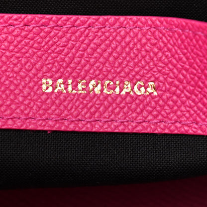 Balenciaga Signature Grained Calfskin Logo XXS Ville Top Handle Bag Fuchsia 6 of 11