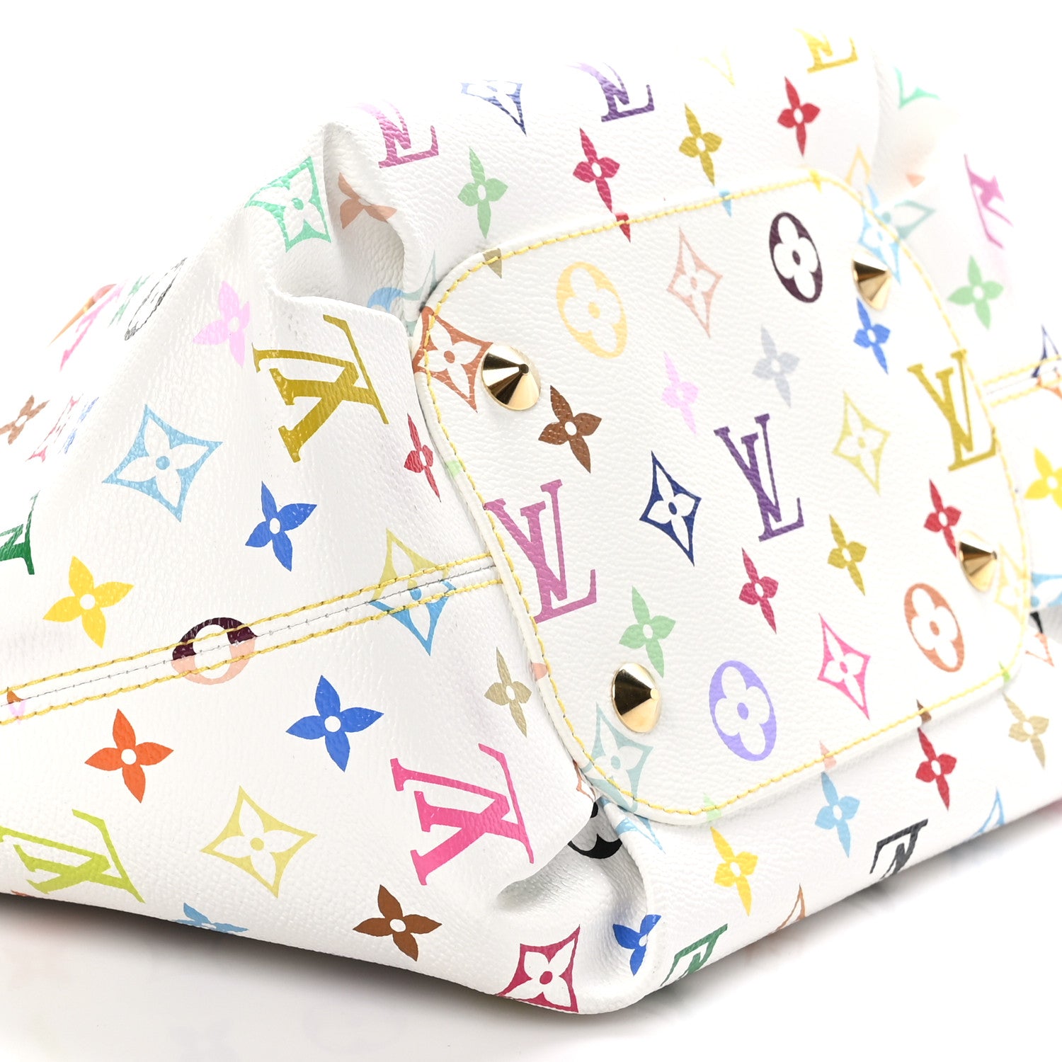 Louis Vuitton Monogram Multicolor Annie MM White 9 of 10