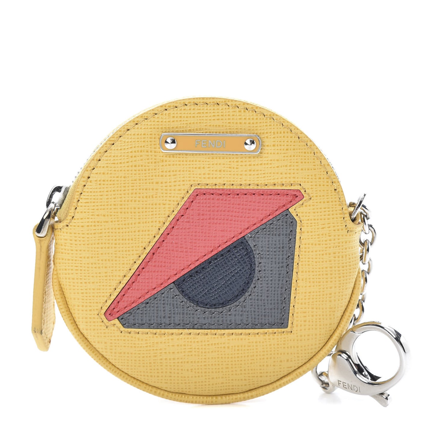 Vitello Elite Monster Eye Coin Purse Key Case Yellow