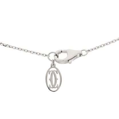 Cartier 18K White Gold Diamond .30ct Galanterie de Cartier Paved Pendant Necklace 4 of 5