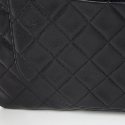 Chanel Lambskin Quilted XL Jumbo Single Flap Black 18 of 19