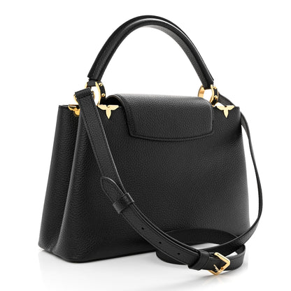 Louis Vuitton Taurillon Embellished Flower Crown Capucines PM Black 3 of 9