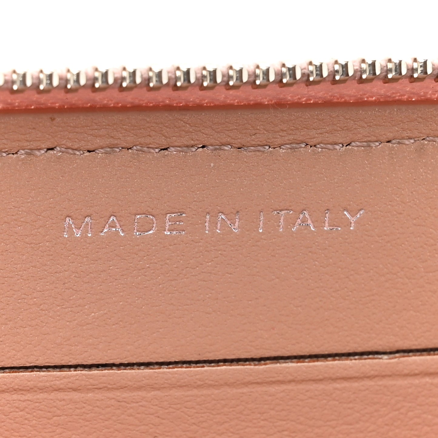 Caviar Camellia Embossed Medium Zip Around Wallet Light Pink