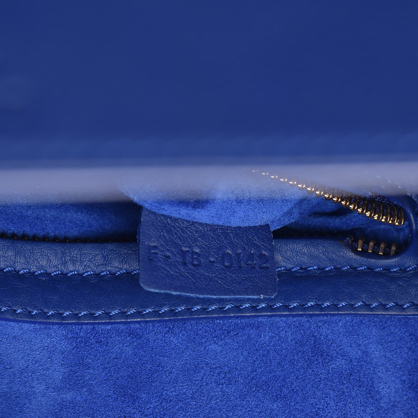 Supple Calfskin Medium Phantom Luggage Royal Blue