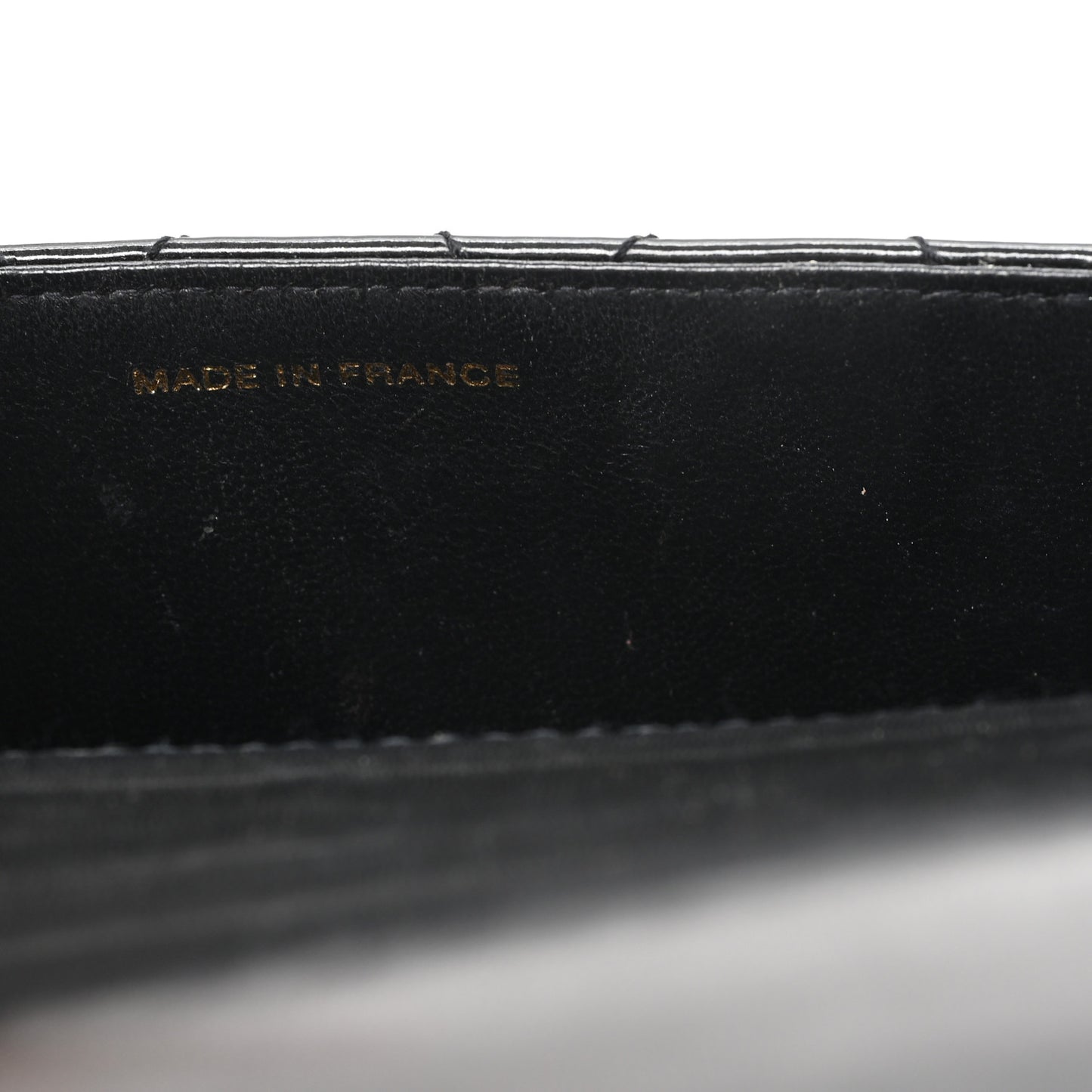 Patent Calfskin Quilted Reissue Mini Wallet On Chain So Black
