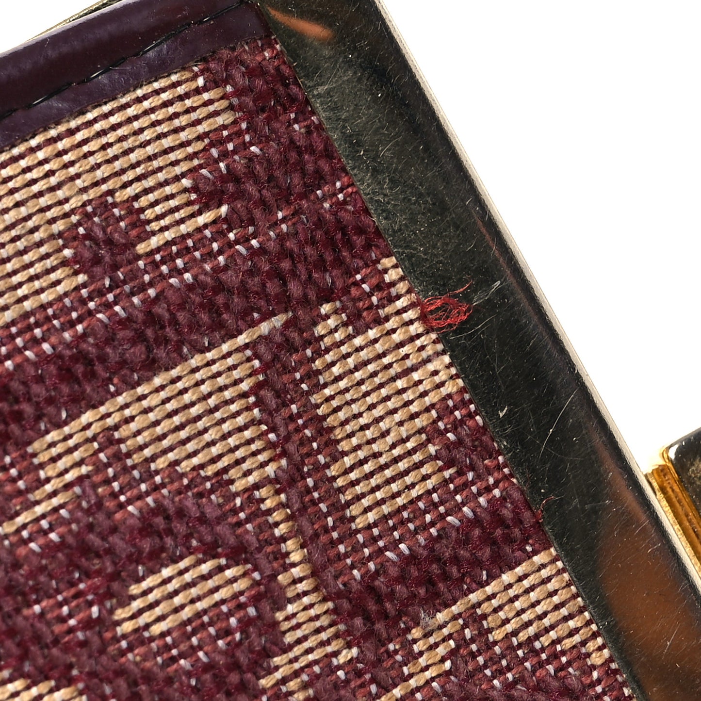 Monogram Coin Purse  Burgundy