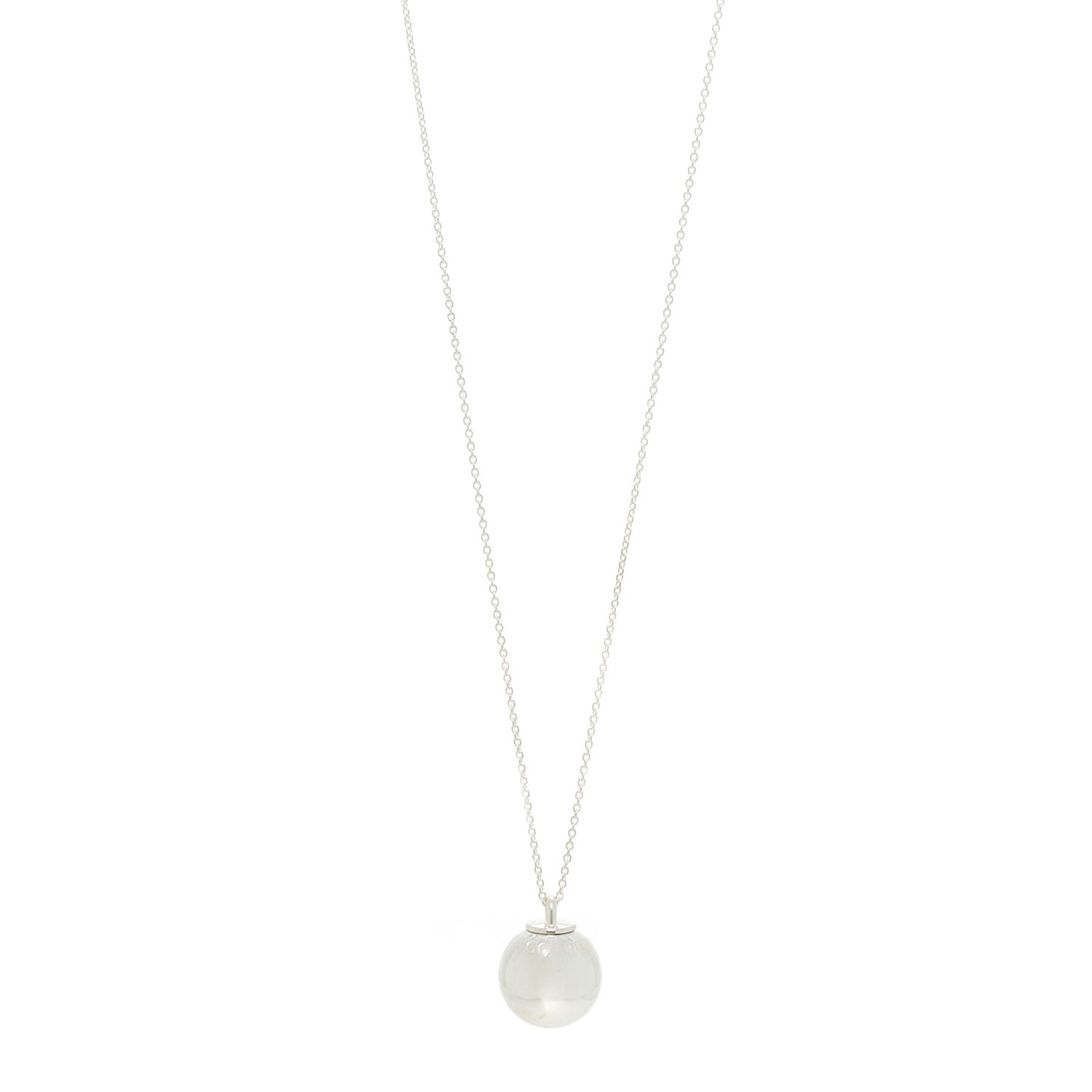 Sterling Silver 19mm HardWear Ball Pendant Necklace