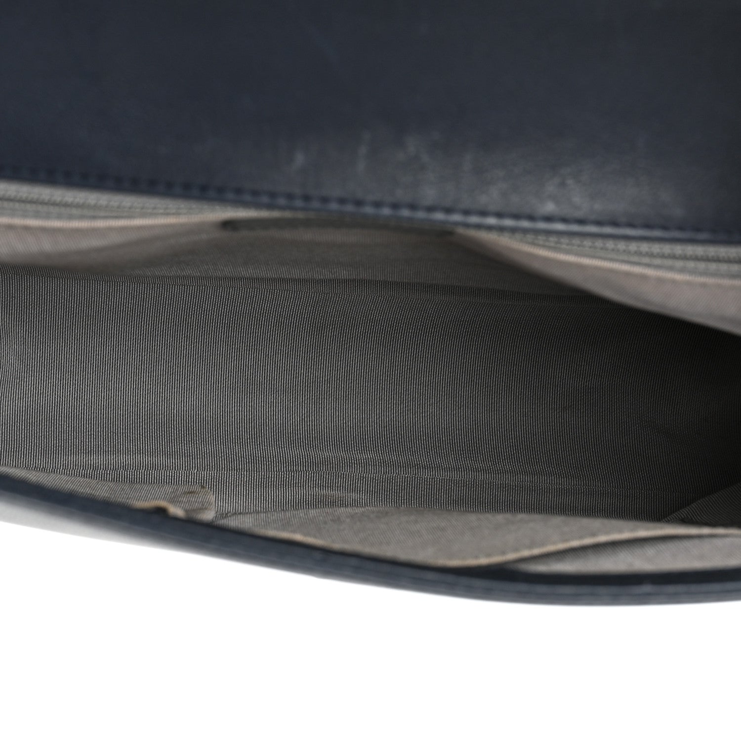Chanel Calfskin Double Stitch Large Boy Flap Navy Blue 5 of 19
