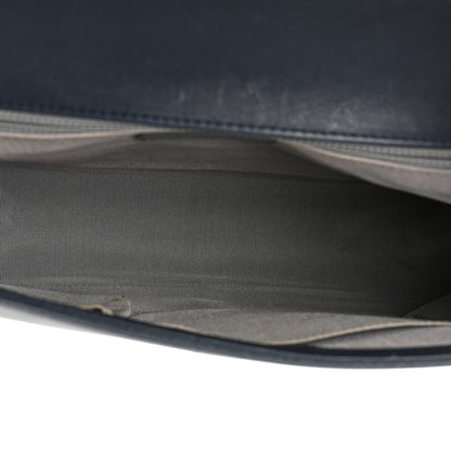 Chanel Calfskin Double Stitch Large Boy Flap Navy Blue 5 of 19