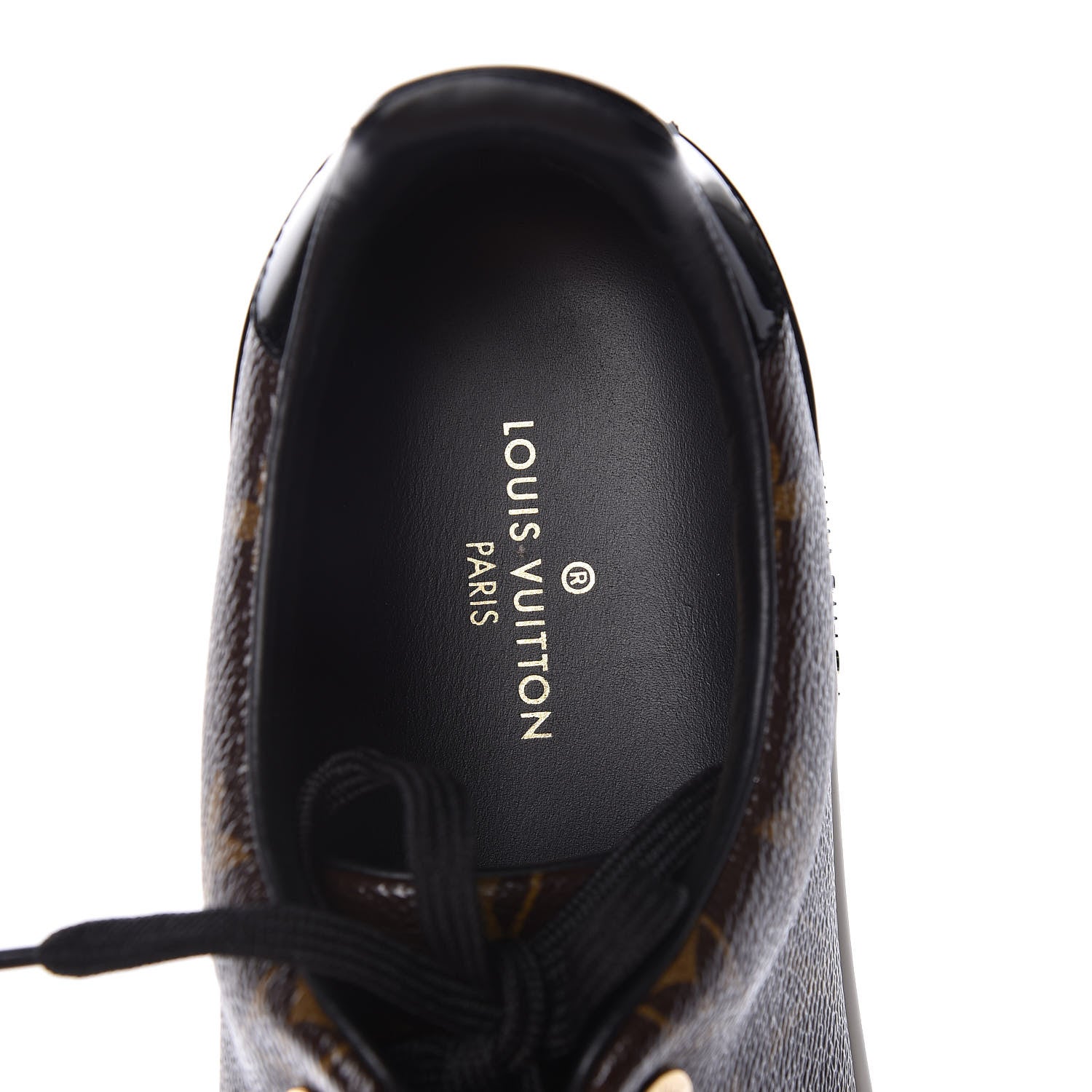 Louis Vuitton Patent Monogram Frontrow Sneakers 42 8 of 11