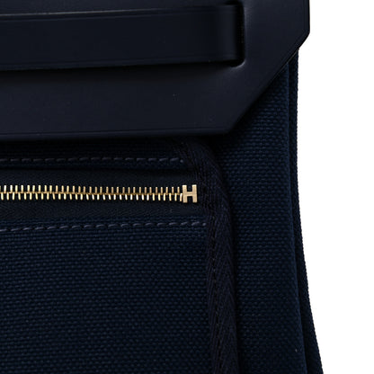 Hermes Military Toile Vache Hunter Herbag Zip 39 MM Bleu Indigo 18 of 19